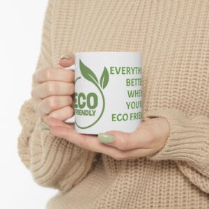 Eco-Friendly Ceramic Mug - Sustainable Coffee Cup (11oz, 15oz)