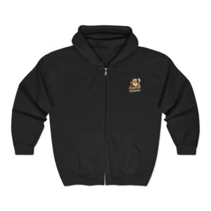Christmas Zip Hoodie - 'Everything's Better at Christmas' Santa Full-Zip Sweatshirt