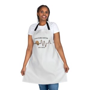 Coffee Lover Apron – "Everything's Better With Coffee" Barista Kitchen Apron