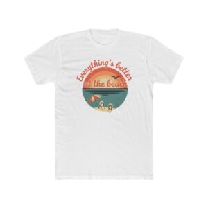 Beach Vibes T-Shirt — "Everything's Better at the Beach" Retro Sunset Tee
